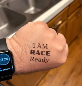 I Am Race Ready Mantra Tattoo
