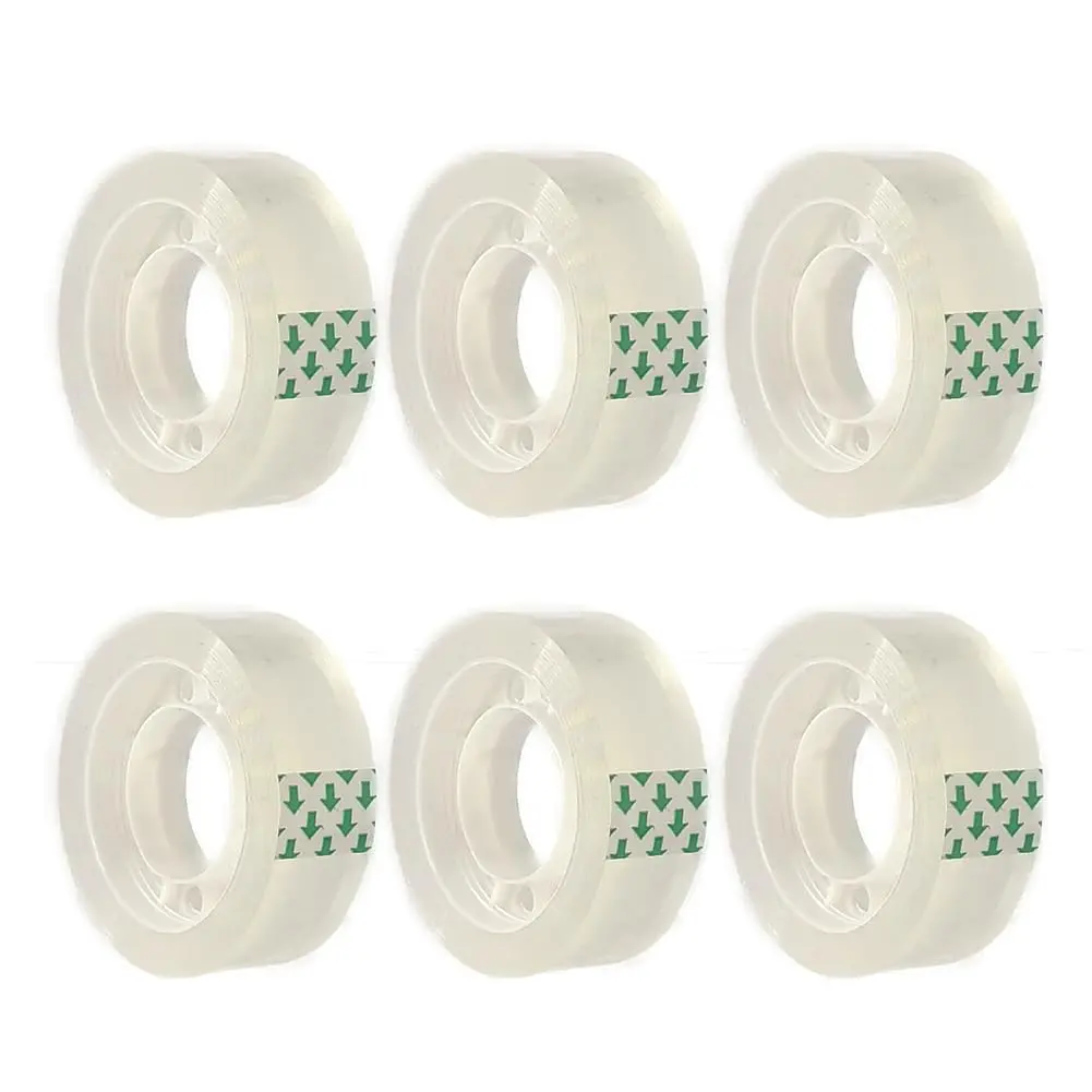 Invisible Multi-Roll Adhesive Tape Strips Refills - 6 Rolls, 3/4 in x 1000 in, 1 in Core for Office, Home (Tools & Hardware, Adhesives, Tapes & Sealers), Invisible Packaging Tape