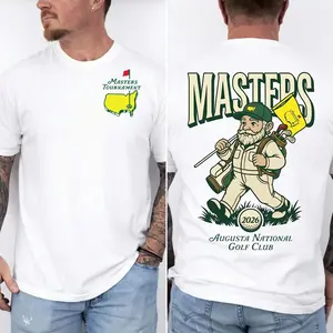 2026 Championship Golf Gnome Caddie T Shirt | Vintage Retro Fairway Graphic Tee | Golf Fan Streetwear Gift | Unisex Casual Graphic T Shirt