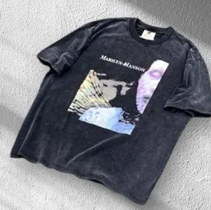 TMarilyn Manson Rock T-Shirt, Vintage 90s Band Tee with Retro Graphic