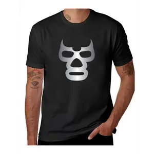 Blue Demon Graphic T-Shirt - 100% Cotton, Casual Crew Neck, Short Sleeve, Regular Fit, Knit Fabric, Geometric Pattern, Suitable for Men Streetwear Top