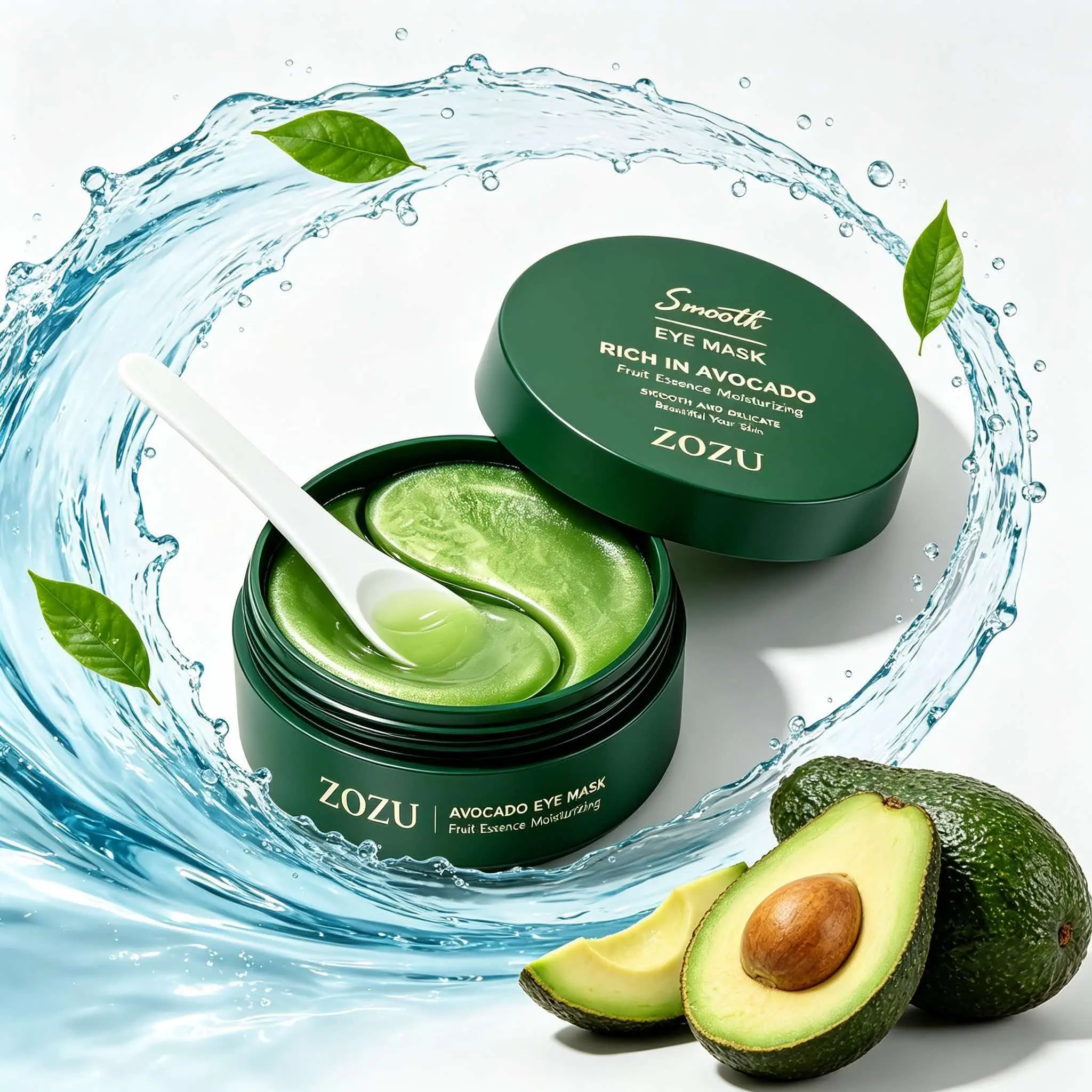 Avocado Eye Mask 60 Pcs, Under Eye Patches for Dark Circles and Puffiness, Moisturizing Nourishing Eye Treatment Mask, Moisturizing and improving eye skin dryness