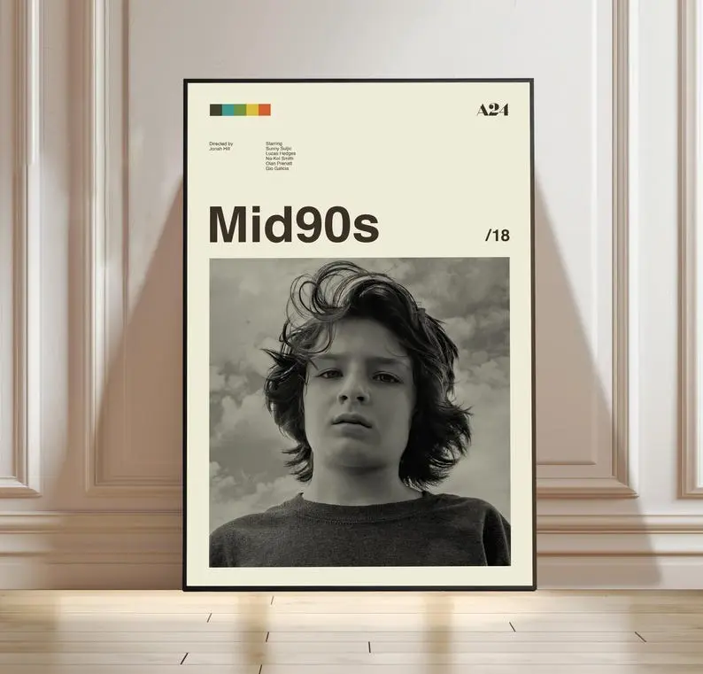 MID90S Poster, MID90S Movie Poster, Mid Century Modern Art