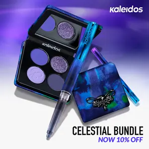 Kaleidos Celestial Bundle| Epiphany Glow Melt-On Eyeliner, Quad Palette