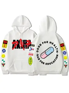 Men's hooded sweatshirt sci-fi suspense anime AKIRA print autumn and winter outdoor adult comfortable loose pullover hoodie