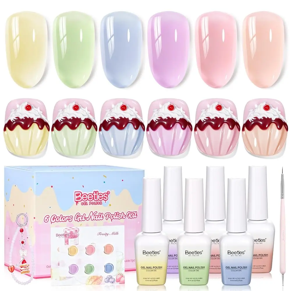 Fruity Milk-6 Colors 9ML Gel Polish Set