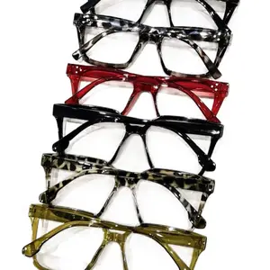 Stylish Eyewear Collection Assorted Colors Frames in Black Red Tortoise & Olive Green Frames