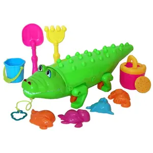 212 MAIN 10-Piece Alligator Theme Beach Toys Set for Small Animals - Pet Play Set for Beach Fun