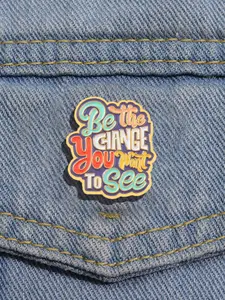 Unisex Casual Letters Design Affirmation Brooch, Cute Novelty Badge for Clothes & Hat & Backpack Decor, Chic Kawaii Accessories for Women & Men
