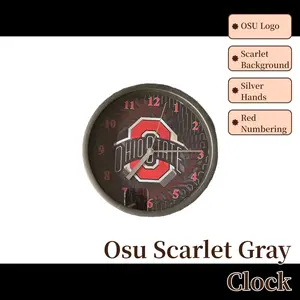 Ohio State 9" Wall Clock