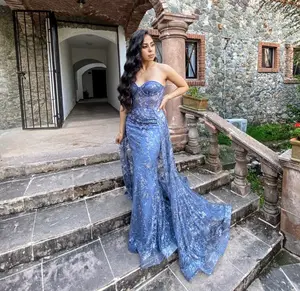 Ladivine CB046 Corset Glitter Formal Gown