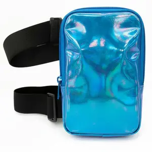Blue HoloGlam Carnival Thigh Bag