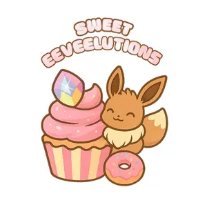 Sweet Eeveelutions Pokemon Booster Packs- 32 Cards with Guaranteed 12 Chinese Gem Eeveelutions