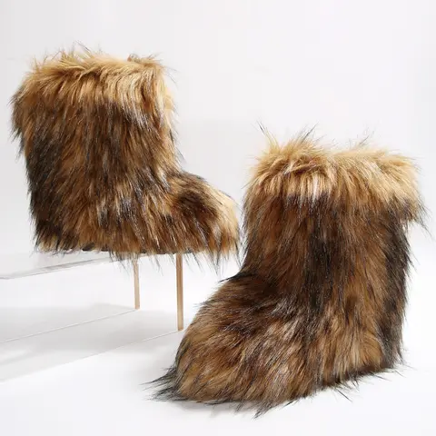 Women's Winter Essential Plush Snow Boots with Premium Plush House Indoor Outdoor Shoes