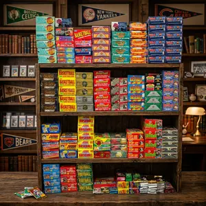 100 Vintage N F L Football Trading Cards in Factory Sealed Wax Packs, Unopened Collection