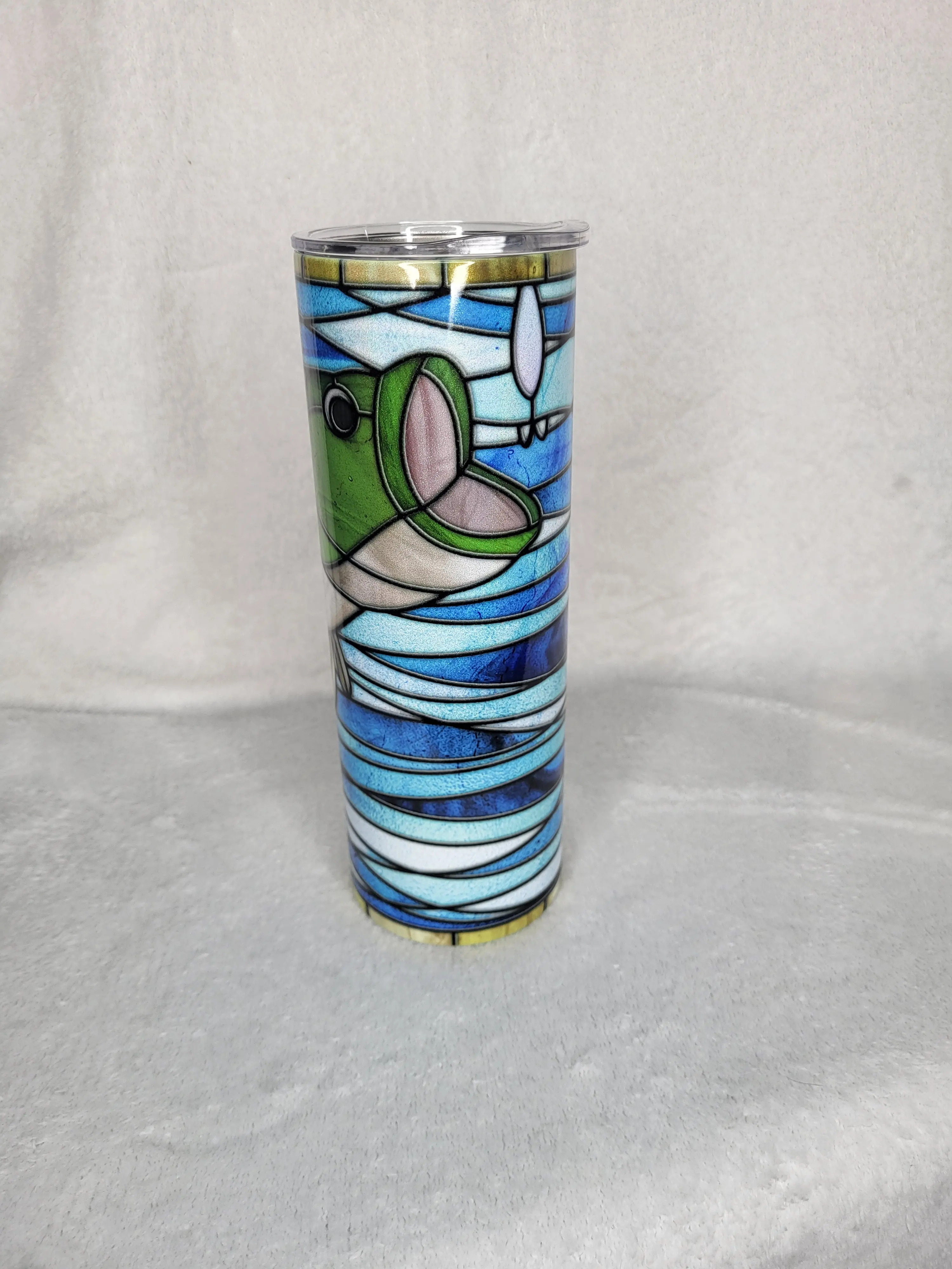 Stained Glass Fish 20oz Skinny Tumbler