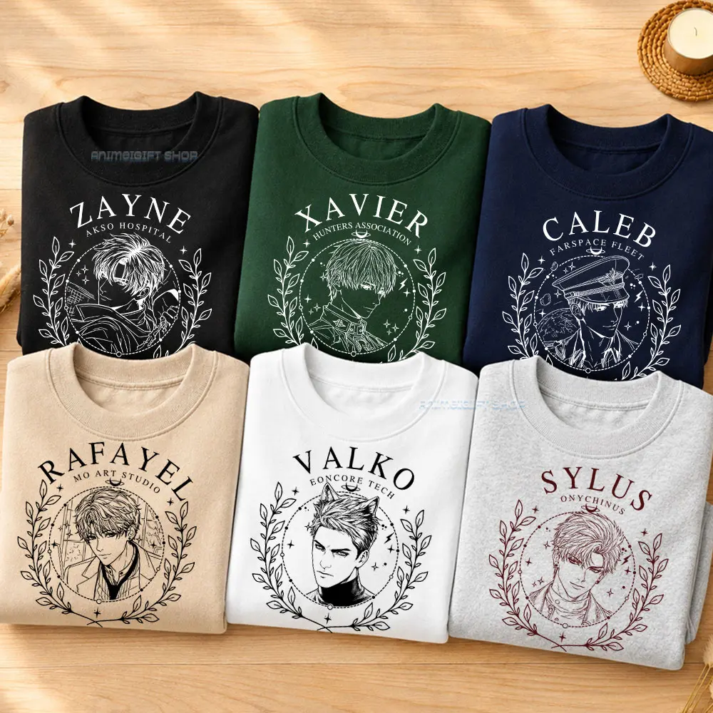 Love and Deepspace T-Shirt Sweatshirt, Sylus Valko Rafayel Xavier Zayne Caleb Shirt Gift For Fan Cotton Fabric Top