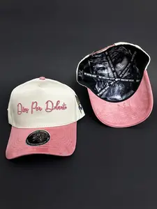 Dios Por Delante Off- White / Pink Suede