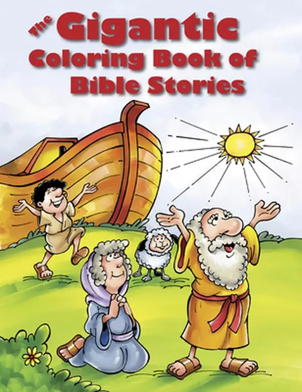USED Book - The Gigantic Coloring Book of Bible Stories (Paperback) - english