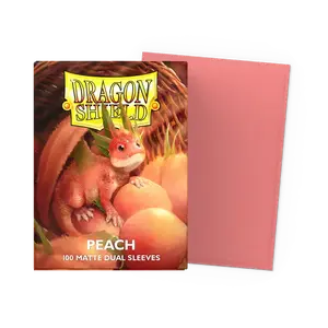 Dragon Shield Dual Matte Standard Sleeves - Peach (100-Pack)