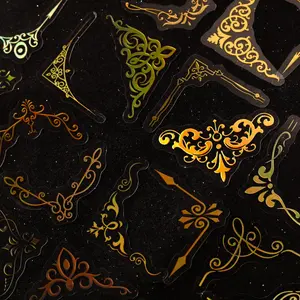 Vintage Frame Sticker, 20 Sheets/bag Exquisite DIY Decorative Sticker, DIY Decal for Scrapbooking, Journaling, Gift Wrapping, Art Stickers, Sticker Packs