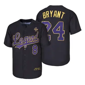 Men's Bryant Legend 8-24 Forever Baseball Jersey，Letter Embroidery Baseball Clothing，Fan Commemorative Gift