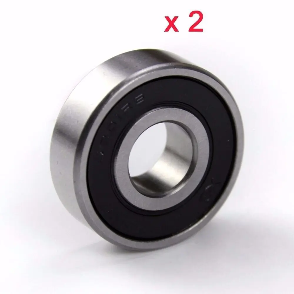 2pcs 6201-2RS (12x32x10 mm) Rubber Sealed Ball Bearing 6201RS