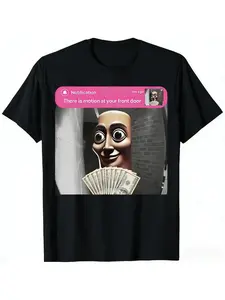 Viral "There Is Motion At Your Front Door" Tee Tung Tung Tung DoorbellMeme Funny Front Door Motion shirt - Short-sleeved T-shirt Casual Cotton Menswear Crew Neck Graphic Top Womenswear Streetwear Crewneck Tshirt