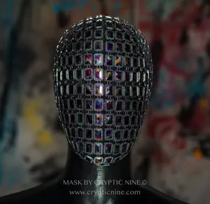 Cosmic Disco Gunmetal - Dark Silver Trim Mask