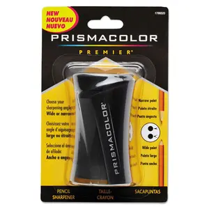 Prismacolor Premier Pencil Sharpener Black Dual Blades For Prismacolor Colored Pencils Precise Wide Or Fine Points