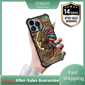 Mysterious Maya style totem personalized phone case Suitable for iPhone 17/16/15/14/13/12 Pro Max Plus electroplated anti drop soft case phone case 016 Protector Screen Protector Protection Protective Cover Smartphone Casing Cellphone Shockproof