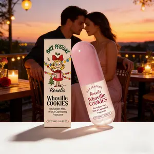 Christmas Cookie Hair Fragrance Spray 50ML - Gentle Natural Fresh Elegant Light Scent, Non-Irritating Long-Lasting, Portable On-the-Go, Daily Holiday Hair Perfume for All Occasions