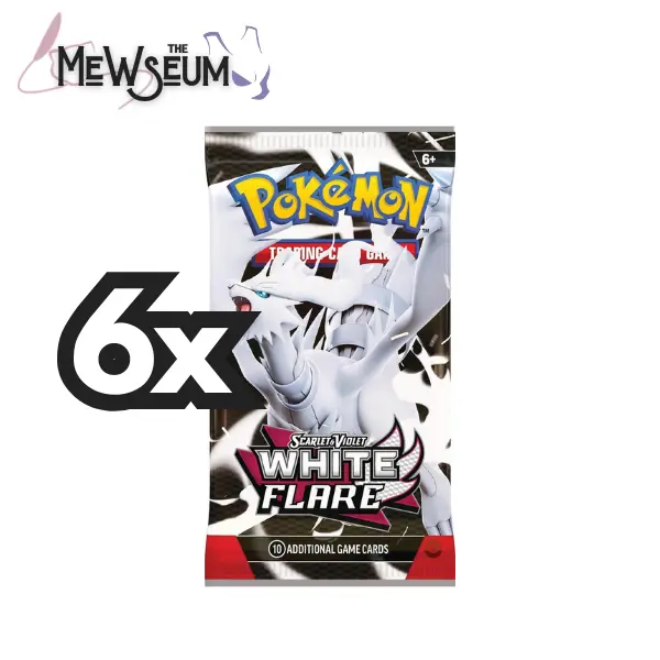 6x White Flare Booster Packs