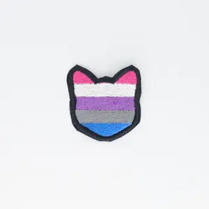 Cat Embroidered Pride Patch