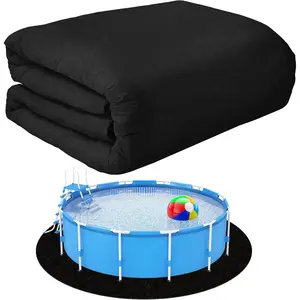 10ft Heavy Duty Round Pool Liner Pad for Above Ground Pool,Pool Ground Mat Under Pool Pad,Pool Bottom Liner Protector to  Puncture and Extend Liner Life