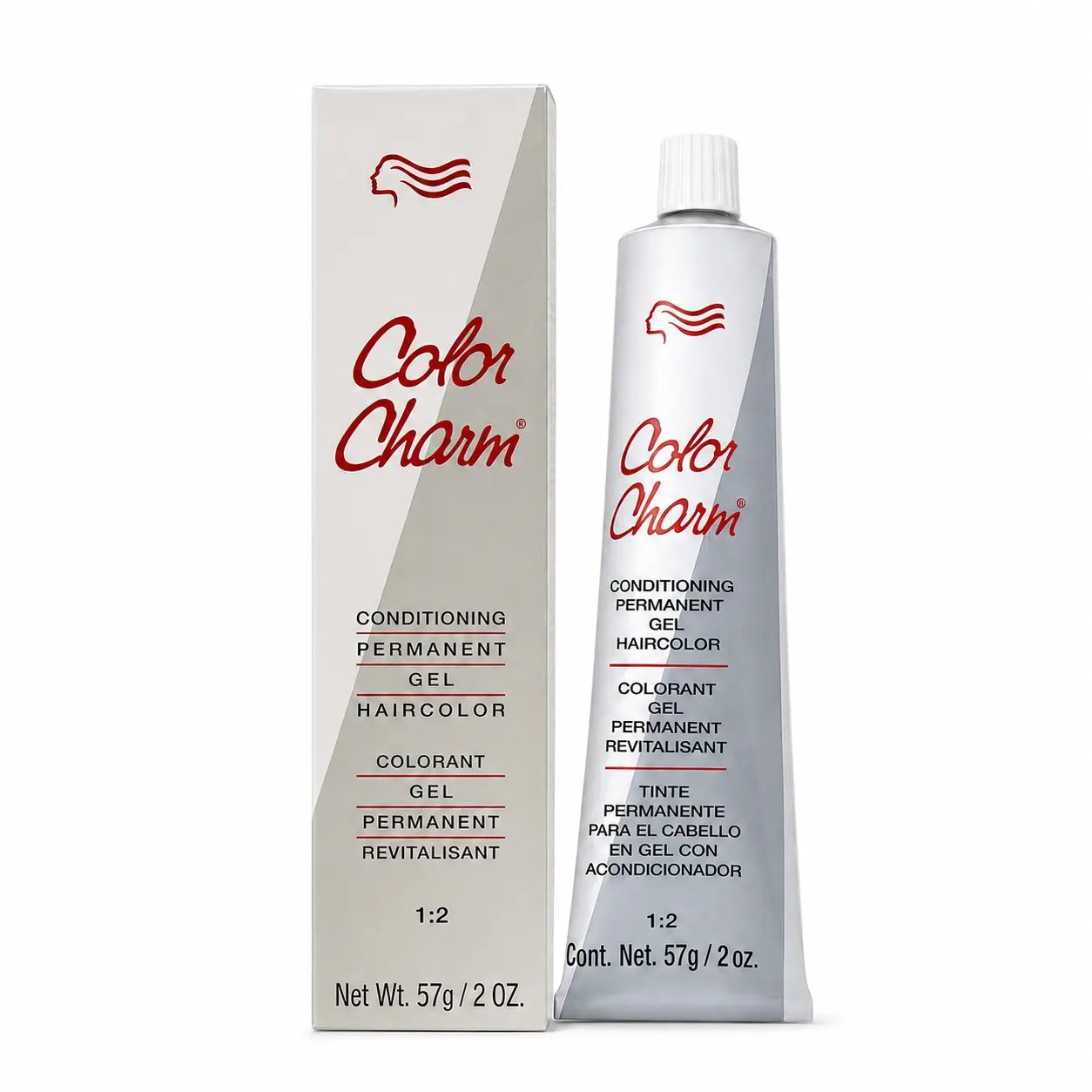 Color Charm Permanent Gel Hair Color 725 Sunlight Blonde Brown - 2oz