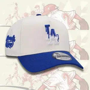 New Era Los Angeles Dodgers New York Yankees 9FORTY Trendy Hat – Embroidered LA Logo Snapback Baseball Cap, Adjustable Streetwear Cap for Men and Women, Classic Hip Hop Style