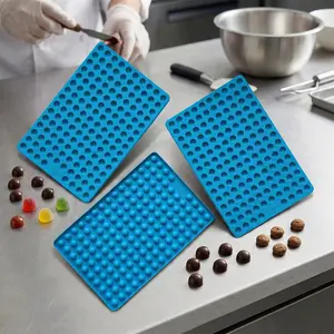 3pcs 148-Cavity Silicone Mold Set, Ideal for Chocolate, Candy, Jelly, Gummy, Dog Treats, Cake Decoration, Snack Cookies, Desserts