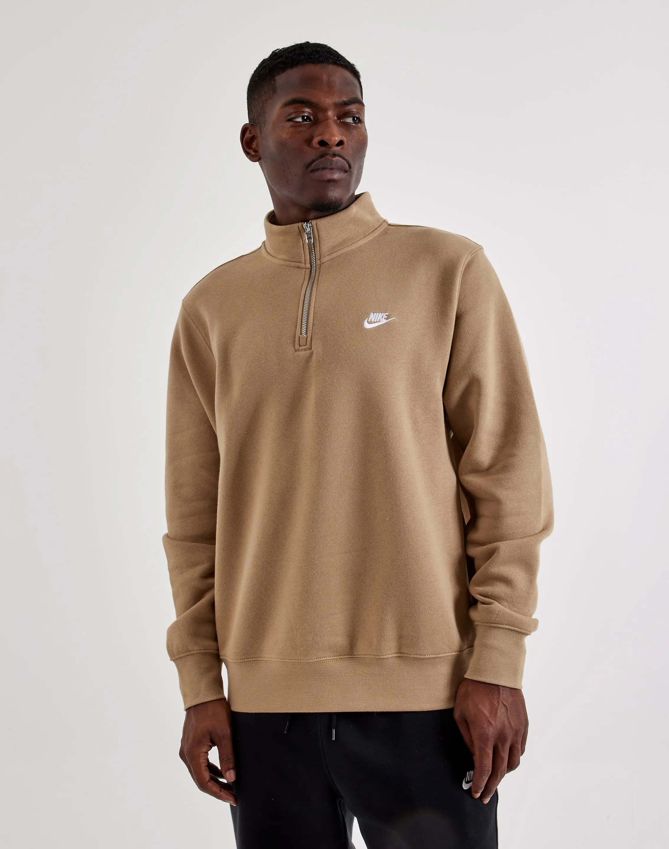 Mens Nike Sportswear Club 1/2-Zip Fleece Top