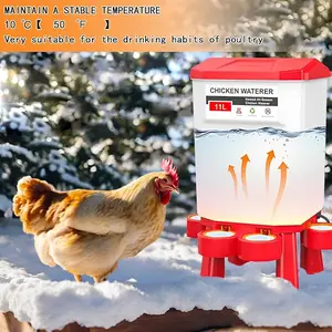 1pc Electrically-Heated Hanging Gravity Water Dispenser - Easy Clean, Freezing Prevention, Heating & Insulation Feeding Tool for Home & Farm Poultry (Chickens, Ducks, Geese)