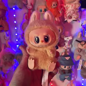 Labubu plush BABA- Adorable Pink Plushie with Large Eyes and Soft Texture