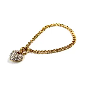 Bedazzled Heart Bracelet