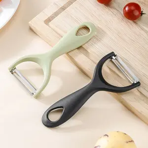 Plastic Handle Vegetable Peeler, Kitchen Fruit Potato Peel Tool, Home Use Pumpkin Cutter, 1pc/2pcs, Essential Cooking Utensil