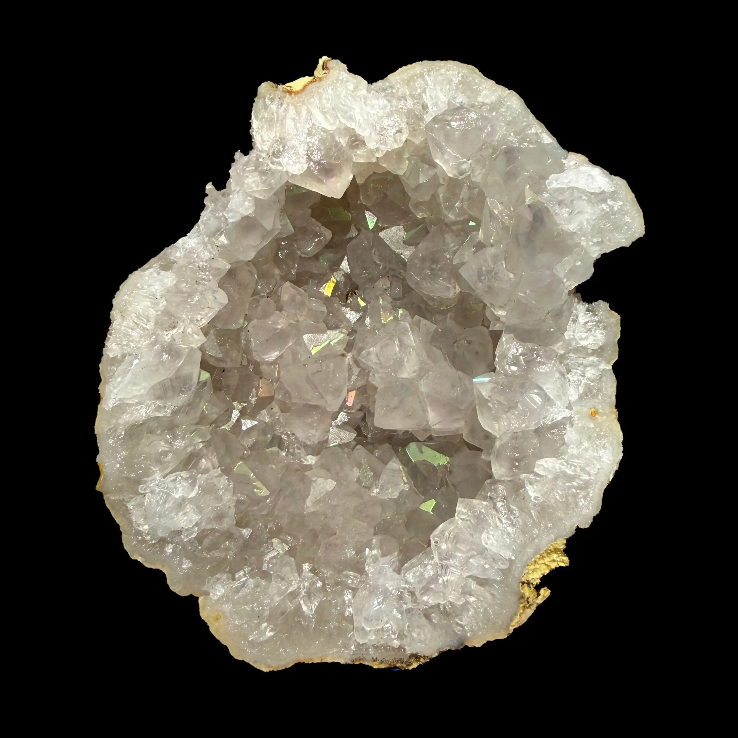 Natural Iridescent Quartz - Rare Anandalite Rainbow Crystal Specimen from Nashik # B DKT140