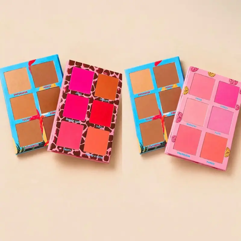 Blush and bronzer Duo. Powder blush and powder bronzer palettes