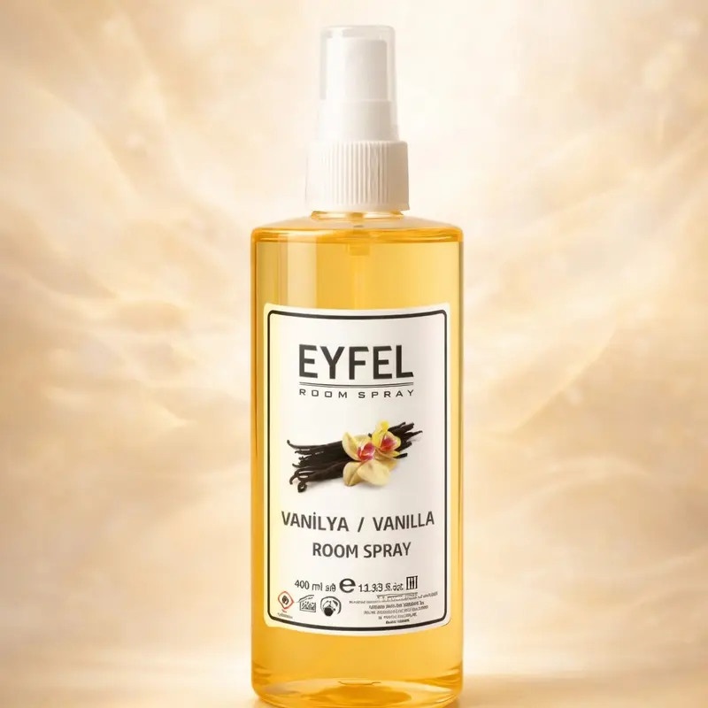 EYFEL Vanilla Scented Room Spray, 400ml/13.52fl oz - Long-Lasting Home Fragrance Air Freshener Spray for Bedroom, Living Room - Warm Sweet Vanilla Aroma
