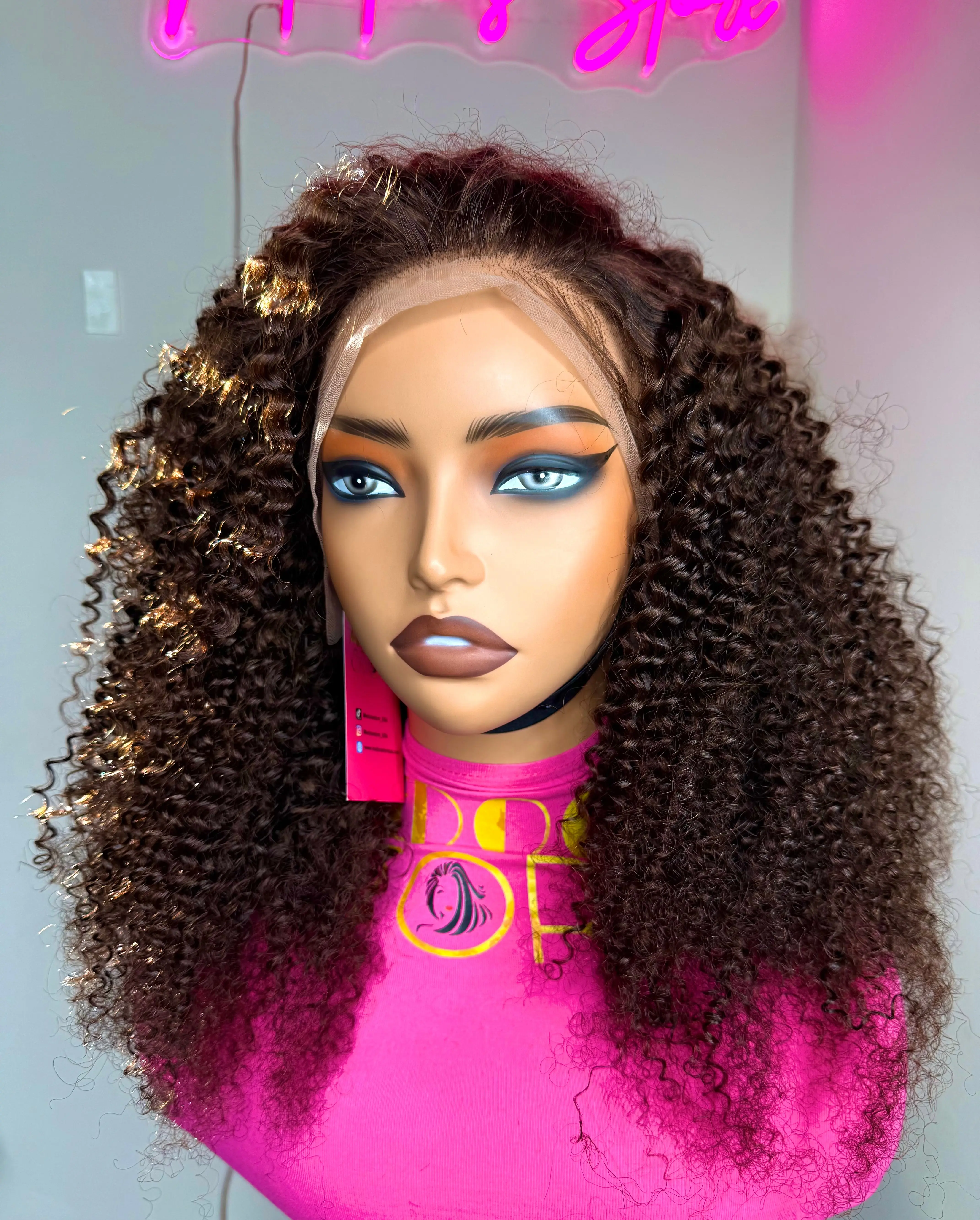 #4 Wig full frontal 13x4 curly 200% density