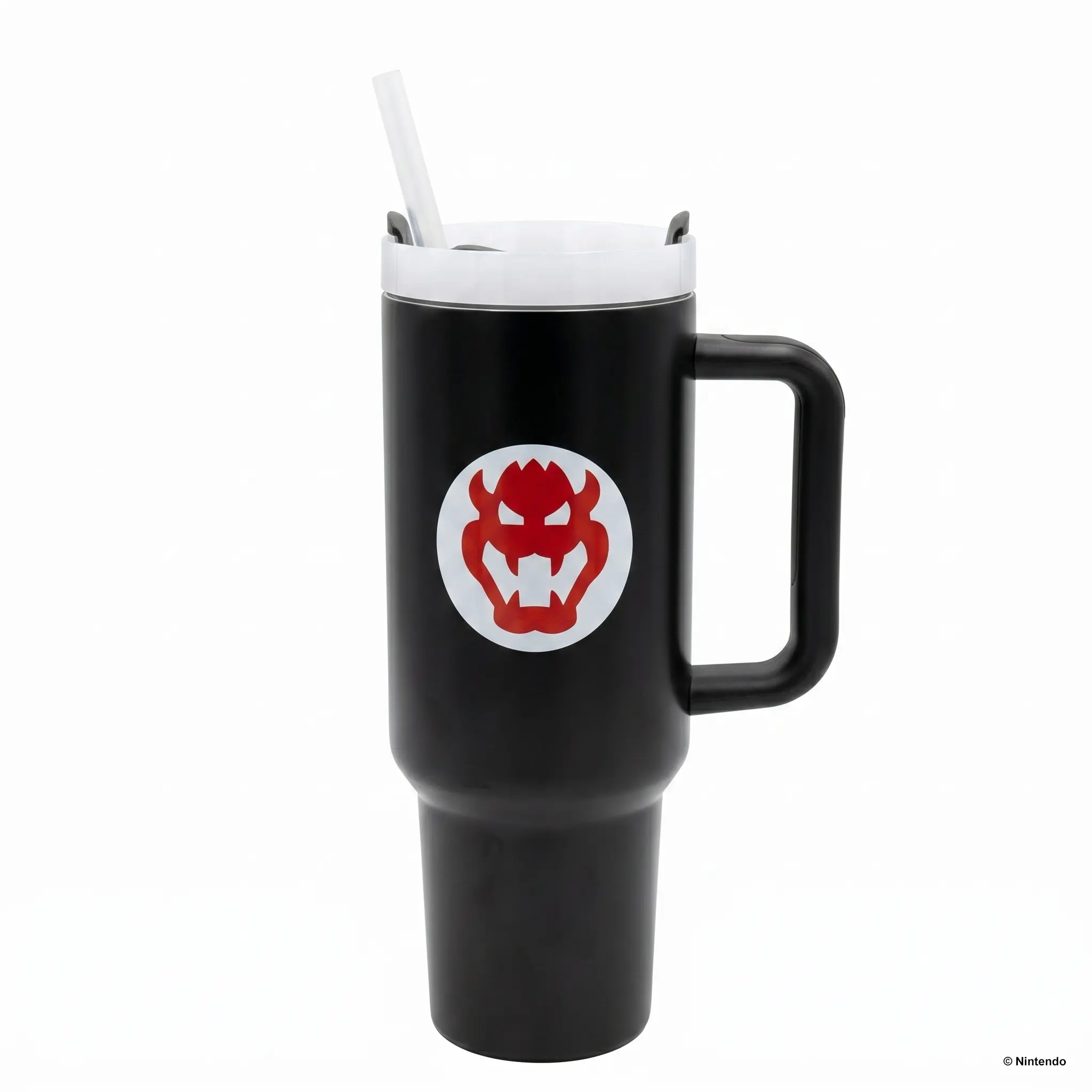 Super Mario- Bowser Icon 40oz Stainless Steel Tumbler