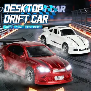 Mini Remote Control Drift Car 1:64 Scale High-Speed RC Car Rc Stunt Car 2.4g Full Proportion Throttle Steering, Four-Wheel Drive Racing Model Toy