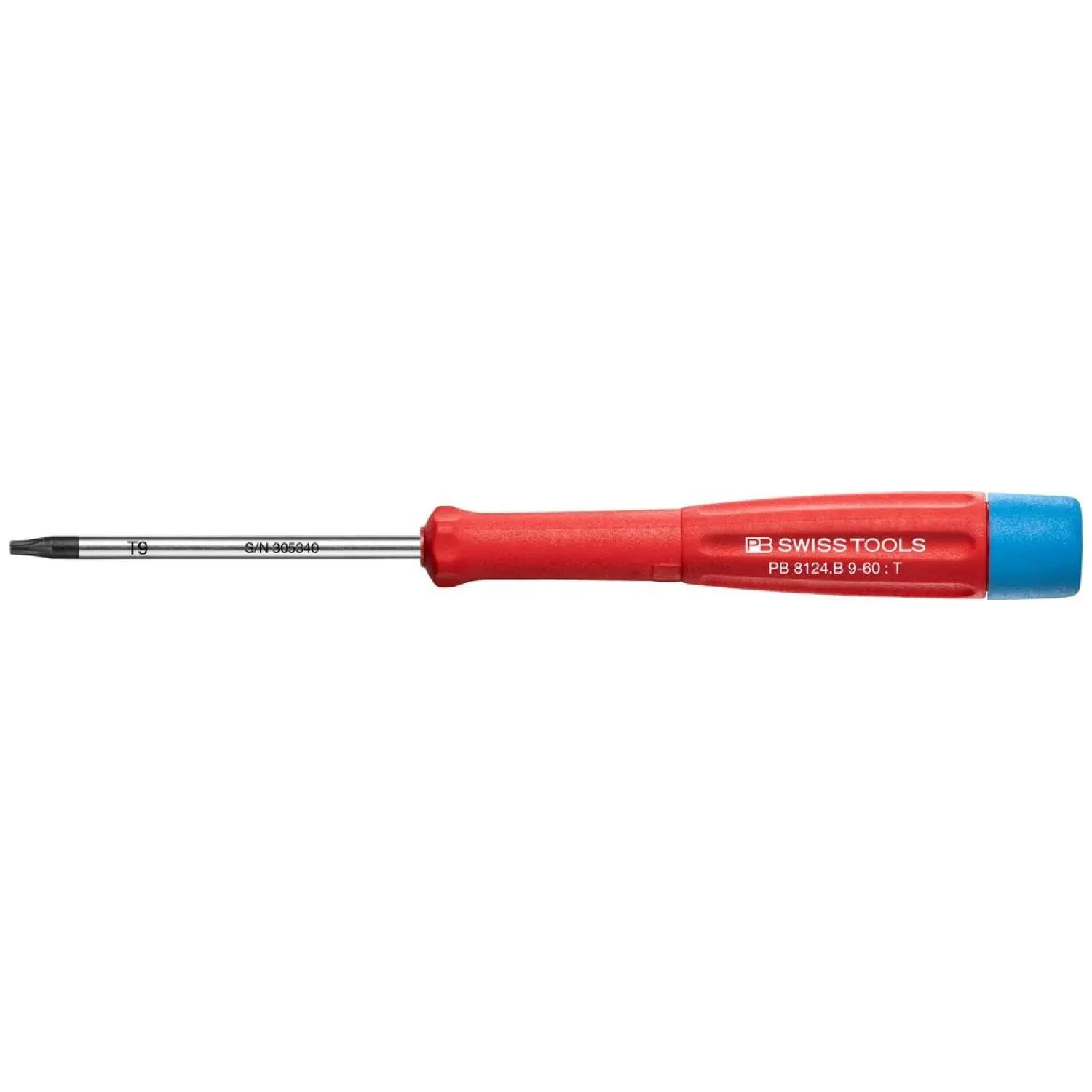 PB Swiss PB 8124.B 9-60 Electronics Screwdriver for TORX® Screws T9, L - 153 mm